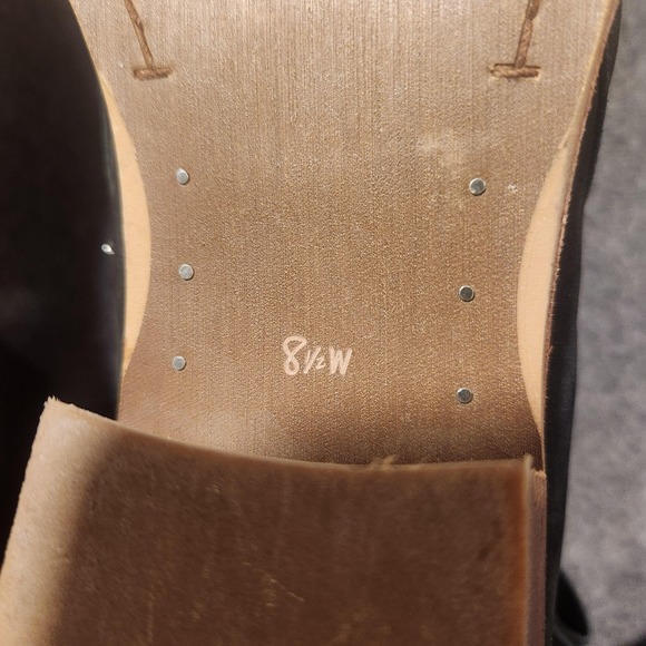 Sam Edelman Boots Womens Size 8.5 W Black Leather Ankle Booties Zip Low Heel - Picture 6 of 6